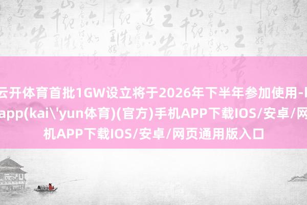 云开体育首批1GW设立将于2026年下半年参加使用-kai云体育下载app(kai'yun体育)(官方)手机APP下载IOS/安卓/网页通用版入口